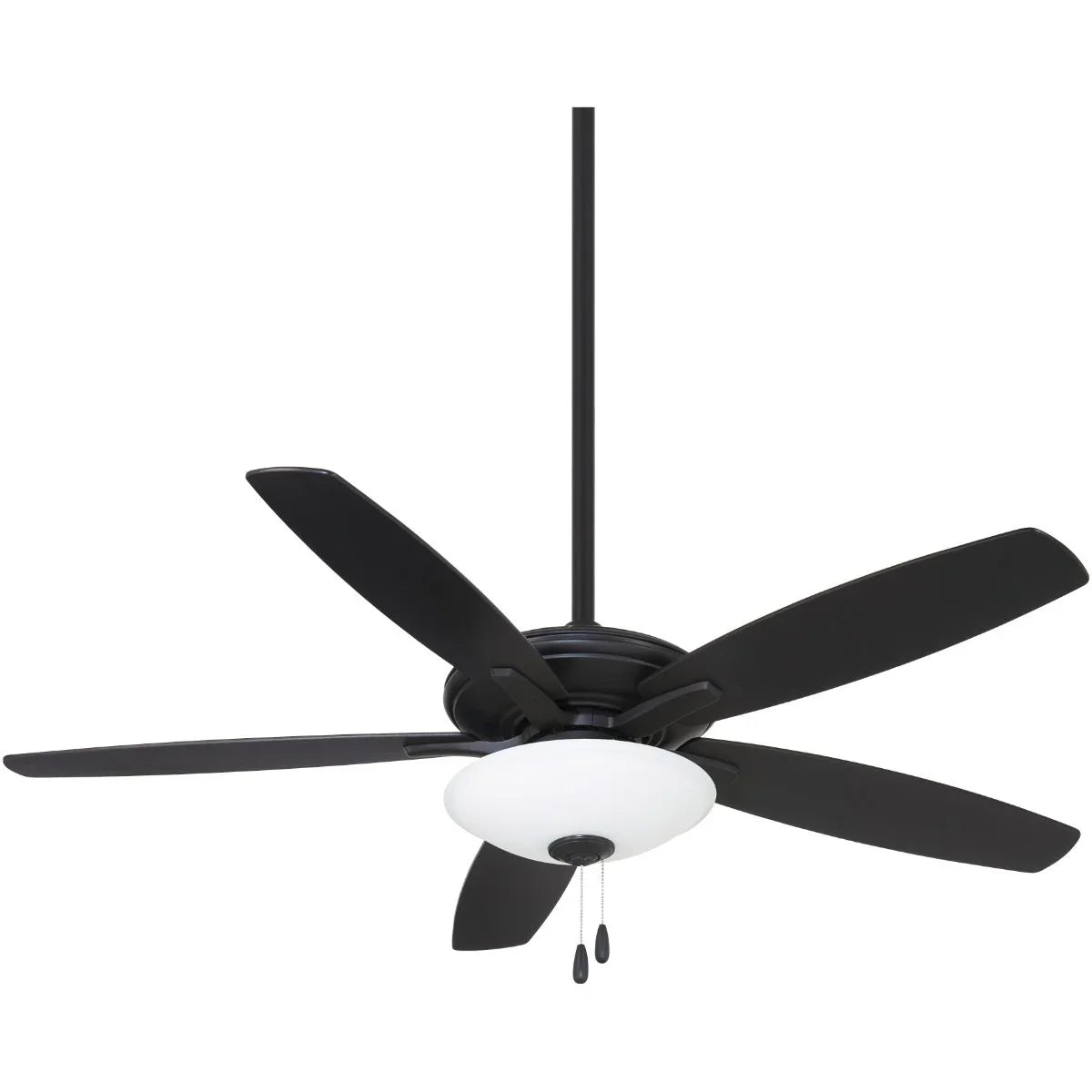 Mojo LED 52" Black Coal Ceiling Fan with Pull Chain - Bees Lighting