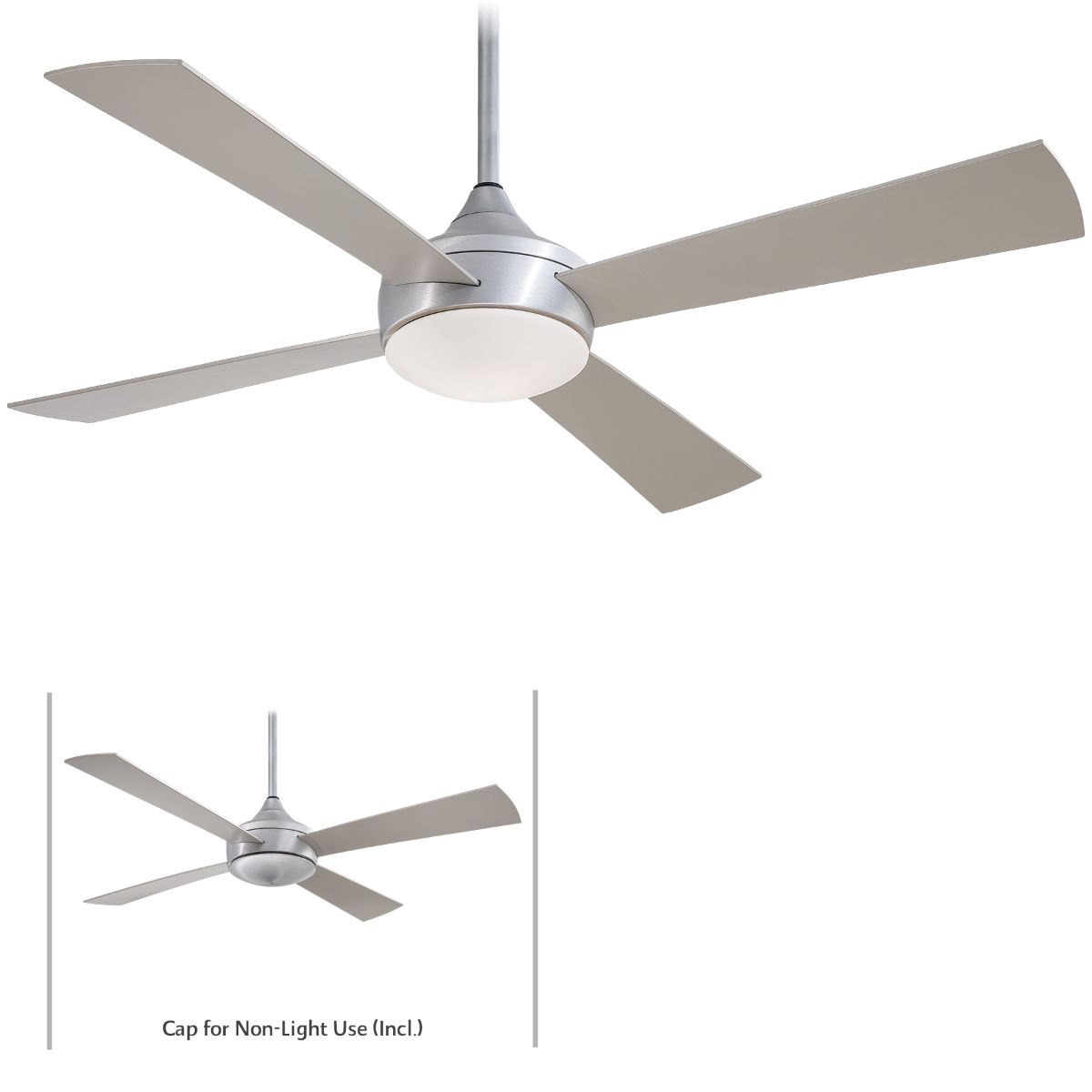 Aluma Wet 52" Aluminum LED Ceiling Fan with Remote - Bees Lighting