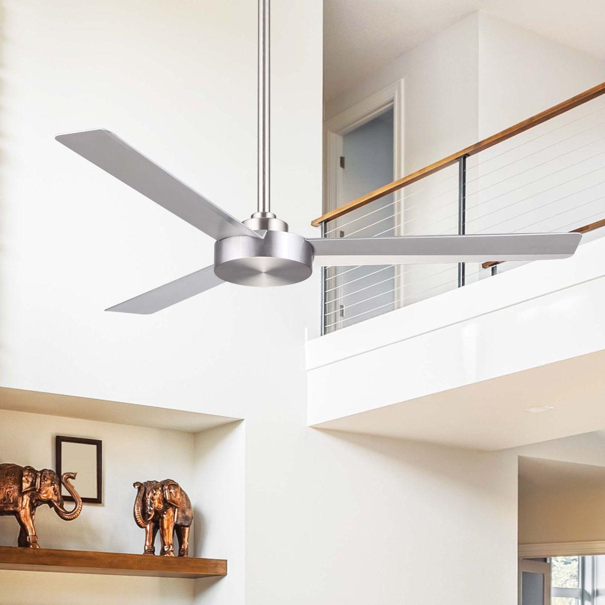 Roto 52" Aluminum Ceiling Fan with Wall Control - Bees Lighting