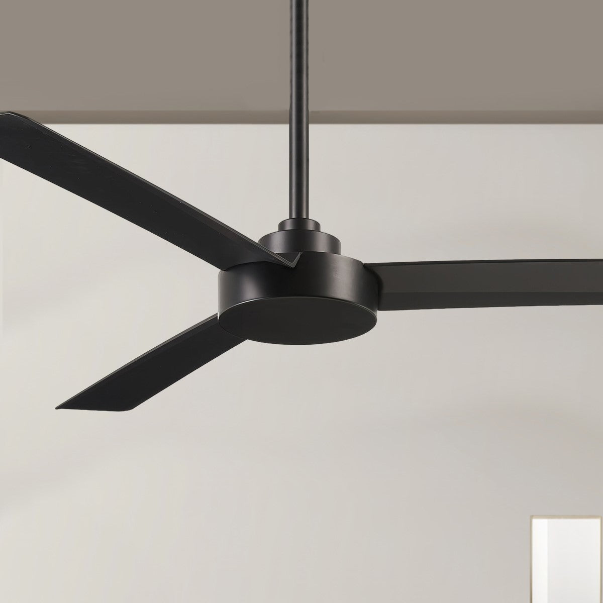 Roto 52" Black Coal Ceiling Fan with Wall Control - Bees Lighting