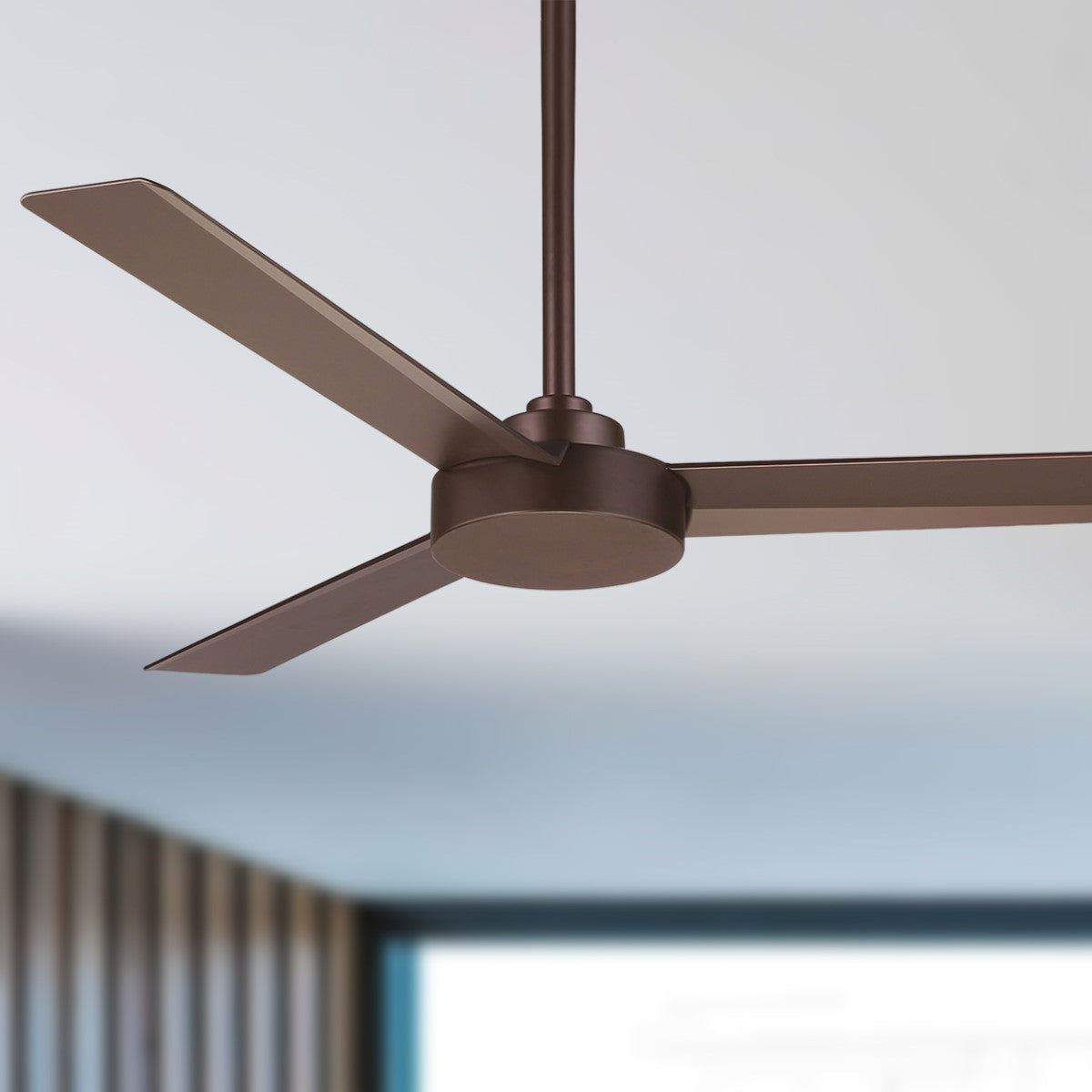 Roto 52" Bronze Ceiling Fan with Wall Control - Bees Lighting
