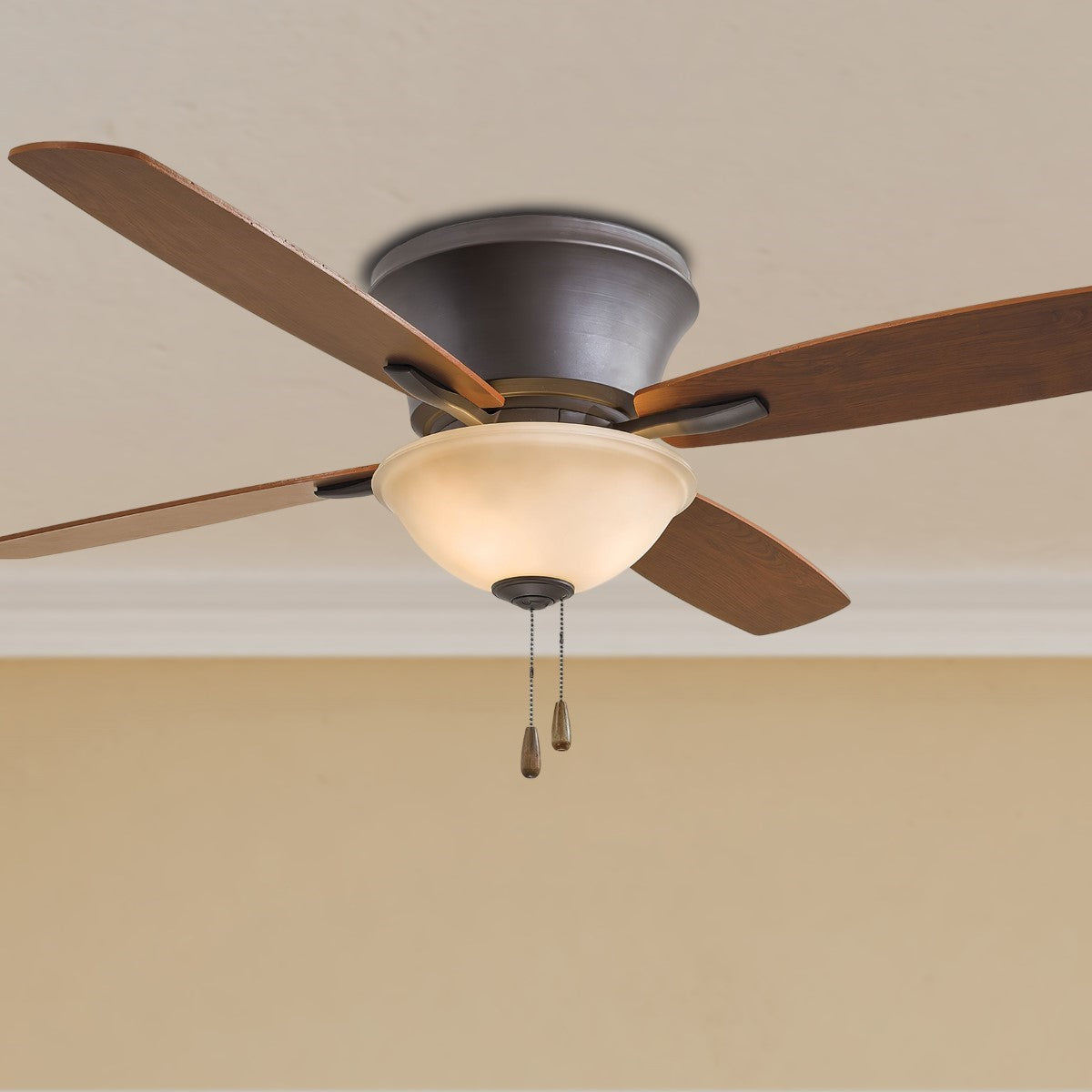 Mojo II 52 Inch Flush Mount Ceiling Fan With Light