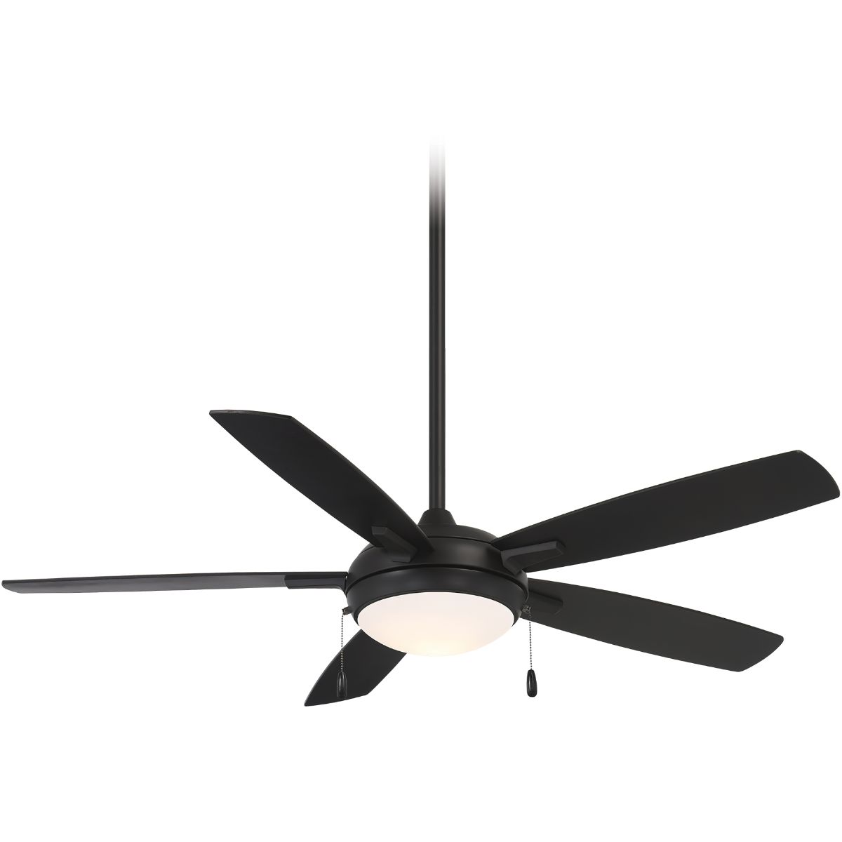 Lun-Aire LED 54" Black Coal Ceiling Fan with Pull Chain - Bees Lighting
