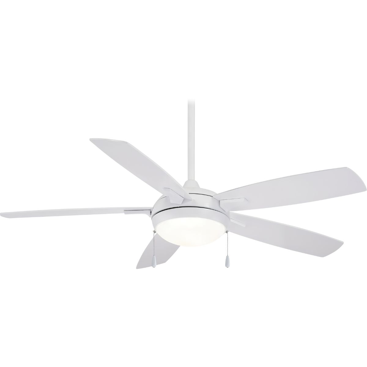 Lun-Aire LED 54" White Ceiling Fan with Pull Chain - Bees Lighting