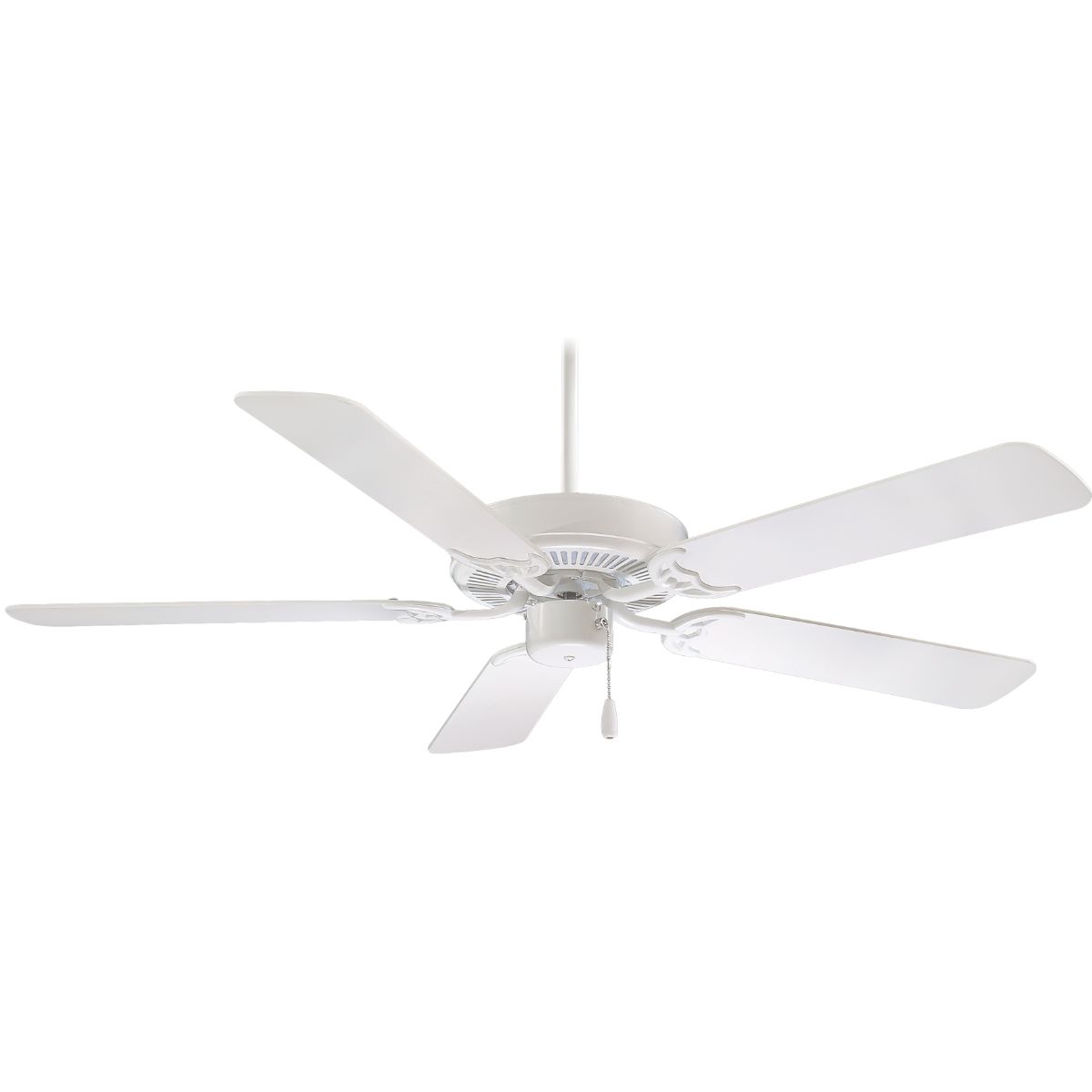 Contractor 52" Ceiling Fan with Pull Chain, White - Bees Lighting
