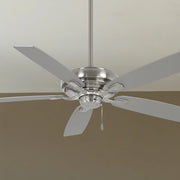 Watt 60" Brushed Nickel Ceiling Fan with Pull Chain - Bees Lighting