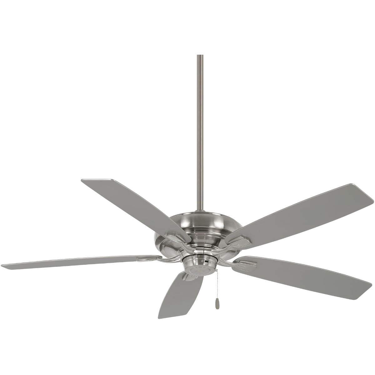 Watt 60" Brushed Nickel Ceiling Fan with Pull Chain - Bees Lighting