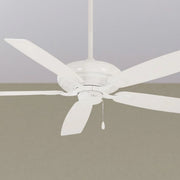 Watt 60" White Ceiling Fan with Pull Chain - Bees Lighting