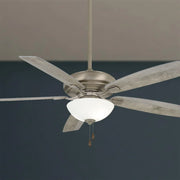 Watt II LED 60" Burnished Nickel Ceiling Fan with Pull Chain - Bees Lighting