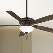 Watt II LED 60" Oil Rubbed Bronze Ceiling Fan with Pull Chain - Bees Lighting