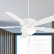 Watt II LED 60" White Ceiling Fan with Pull Chain - Bees Lighting