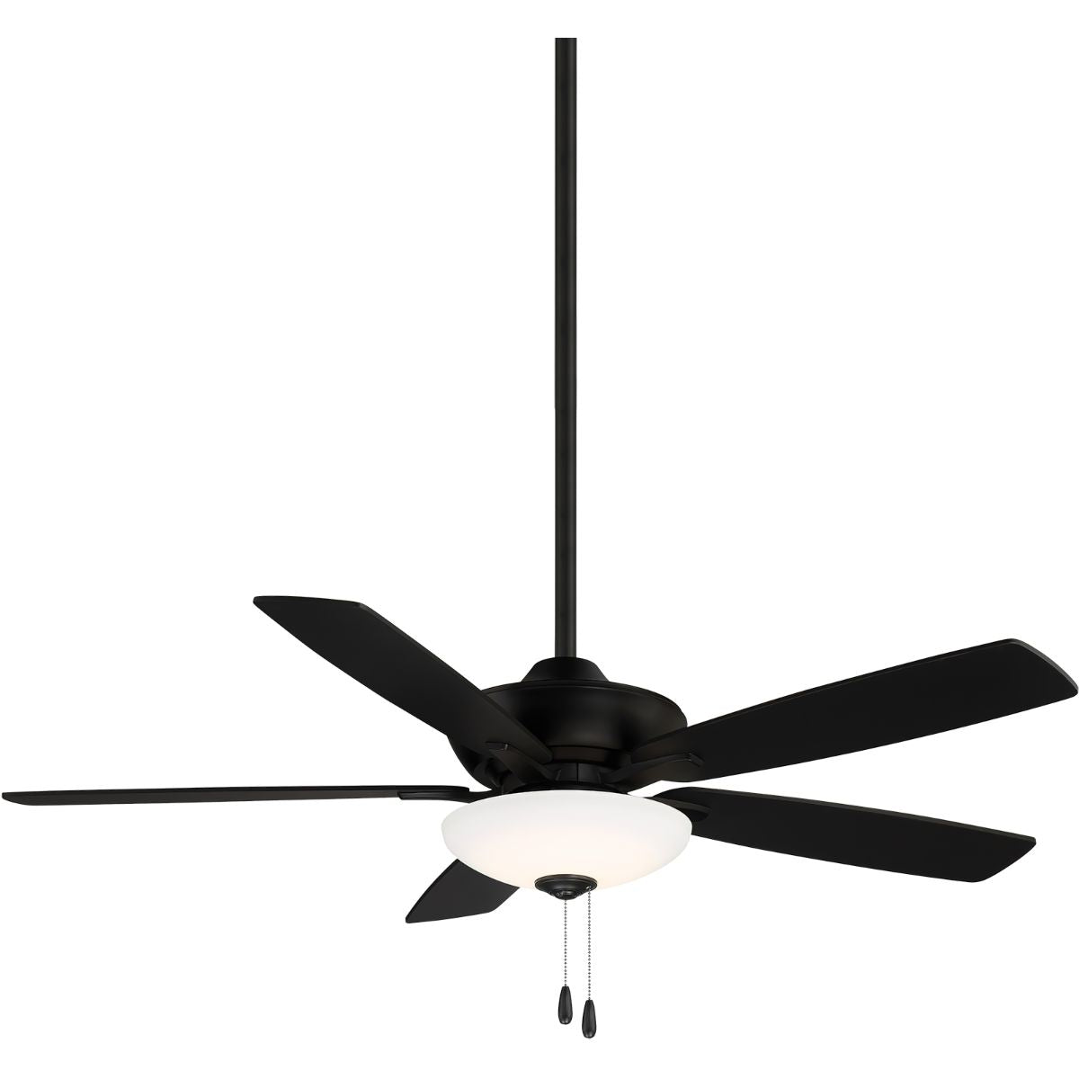 Minute LED 52" Black Coal Ceiling Fan with Pull Chain - Bees Lighting