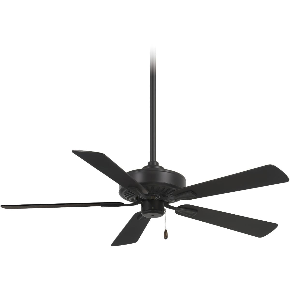 Contractor Plus 52" Ceiling Fan with Pull Chain, Black Coal - Bees Lighting