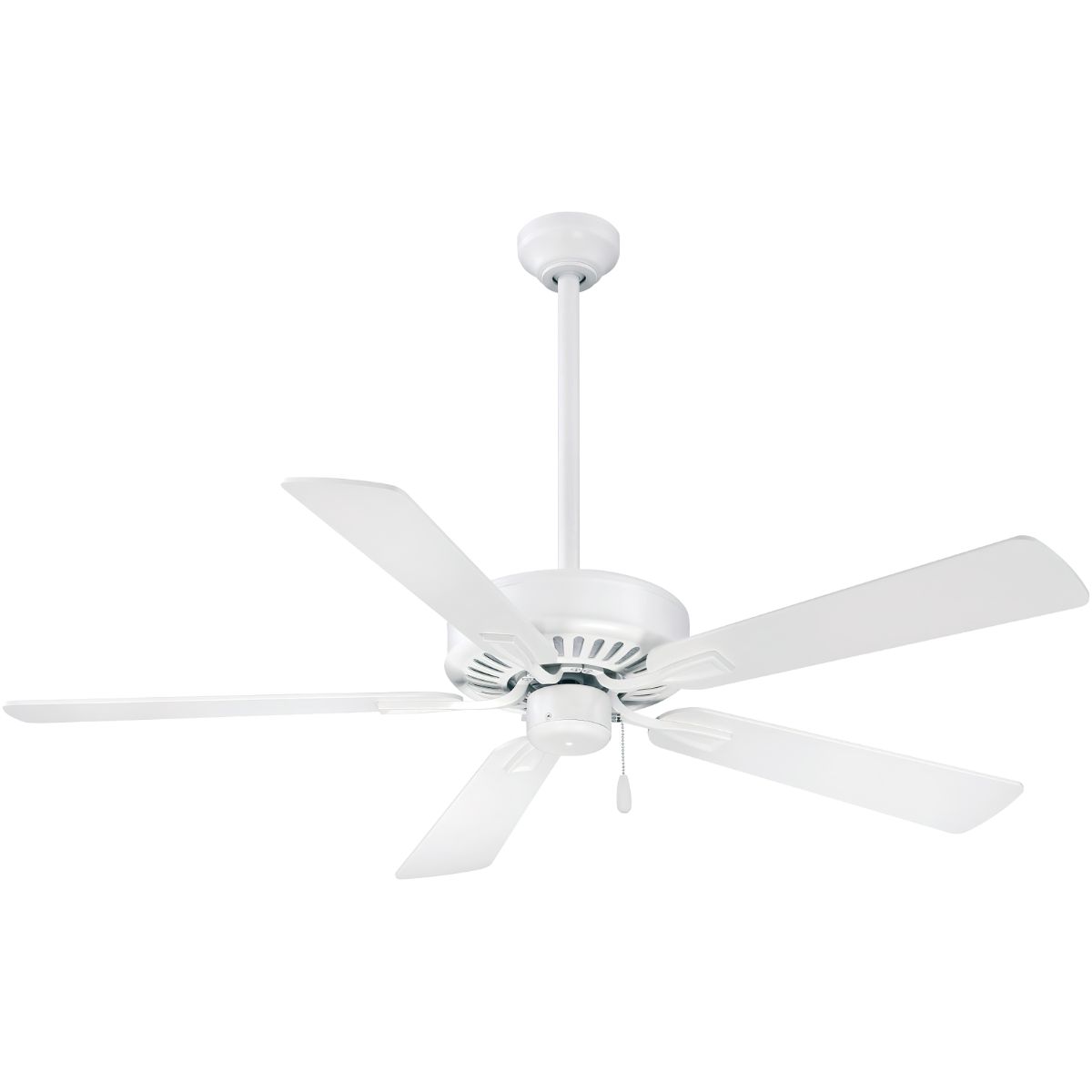 Contractor Plus 52" Ceiling Fan with Pull Chain, Flat White - Bees Lighting
