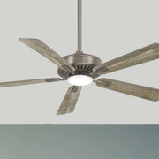 Contractor Plus LED 52" Ceiling Fan with Remote, Burnished Nickel - Bees Lighting