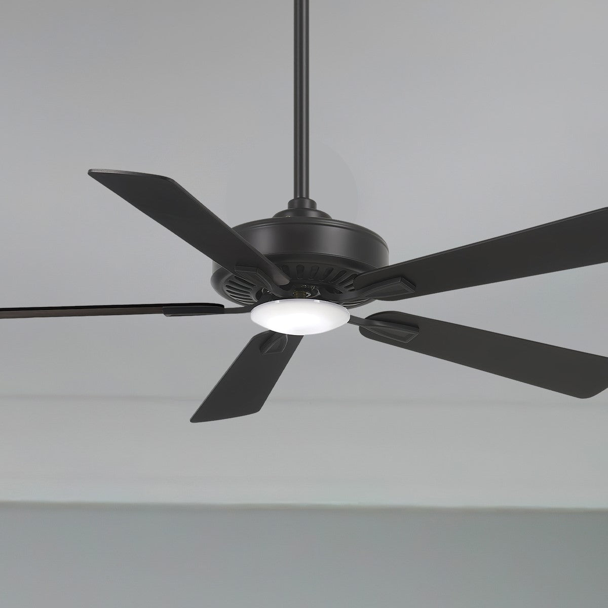Contractor Plus LED 52" Ceiling Fan with Remote, Black Coal - Bees Lighting