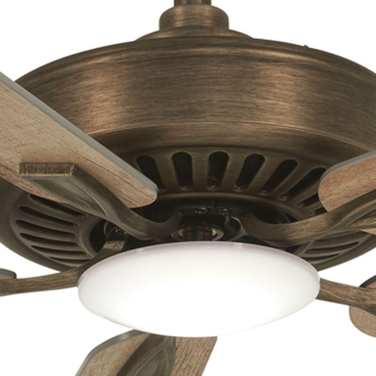 Contractor Plus LED 52 Inch Ceiling Fan with Light and Remote, Heirloom Bronze - Bees Lighting