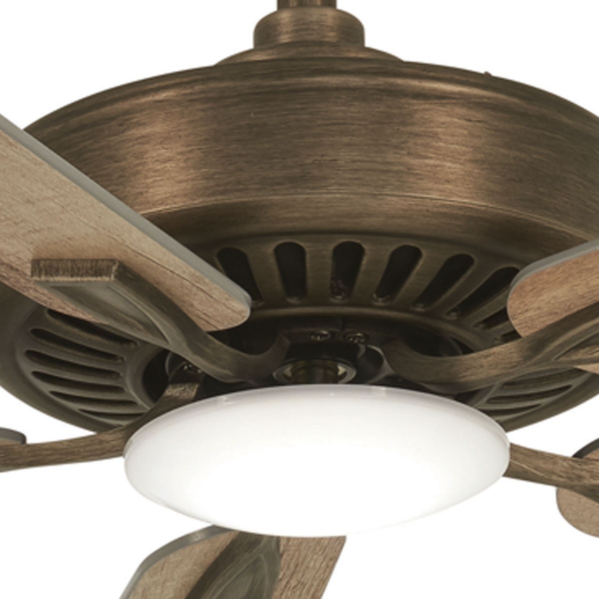Contractor Plus LED 52 Inch Ceiling Fan with Light and Remote, Heirloom Bronze - Bees Lighting