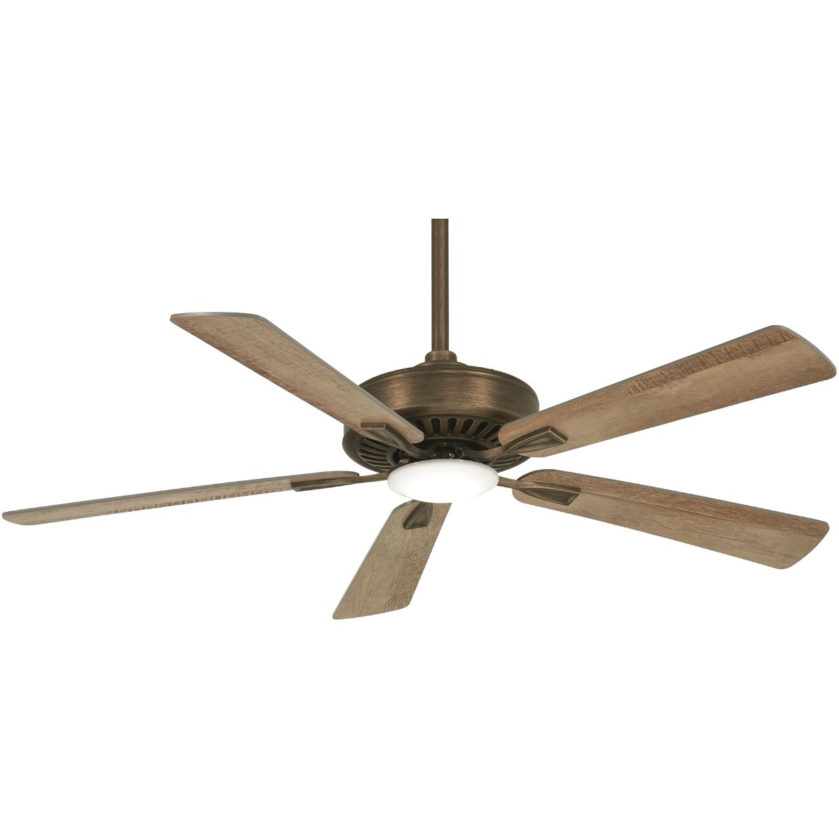 Contractor Plus LED 52 Inch Ceiling Fan with Light and Remote, Heirloom Bronze - Bees Lighting