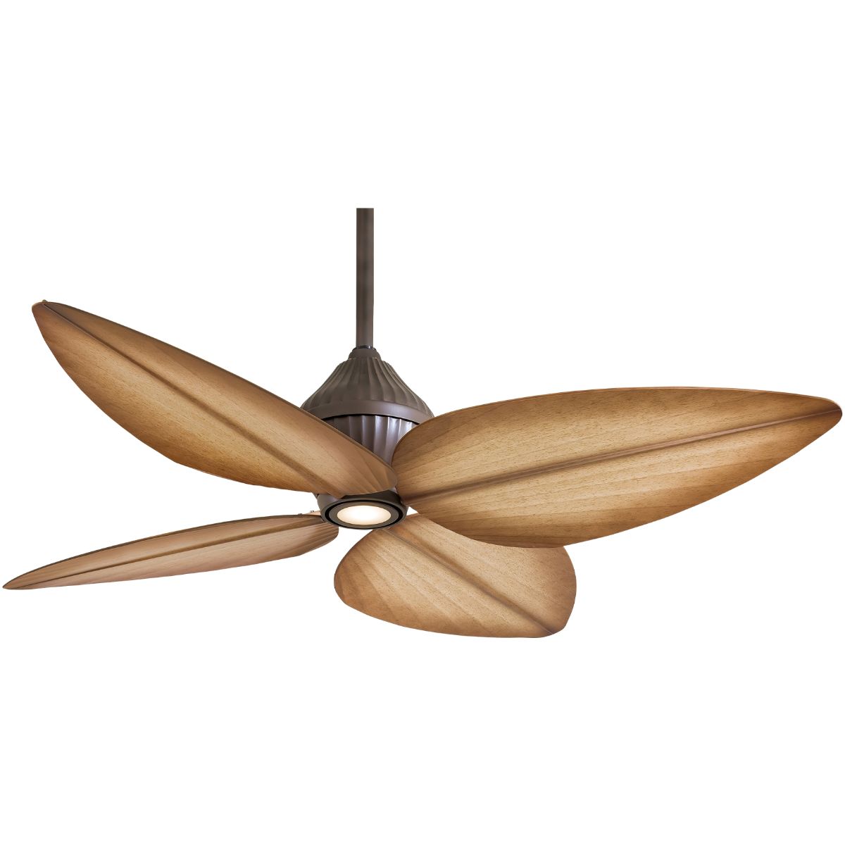 Gauguin 52 Inch Leaf Blades Outdoor Ceiling Fan With Light And Wall Control - Bees Lighting