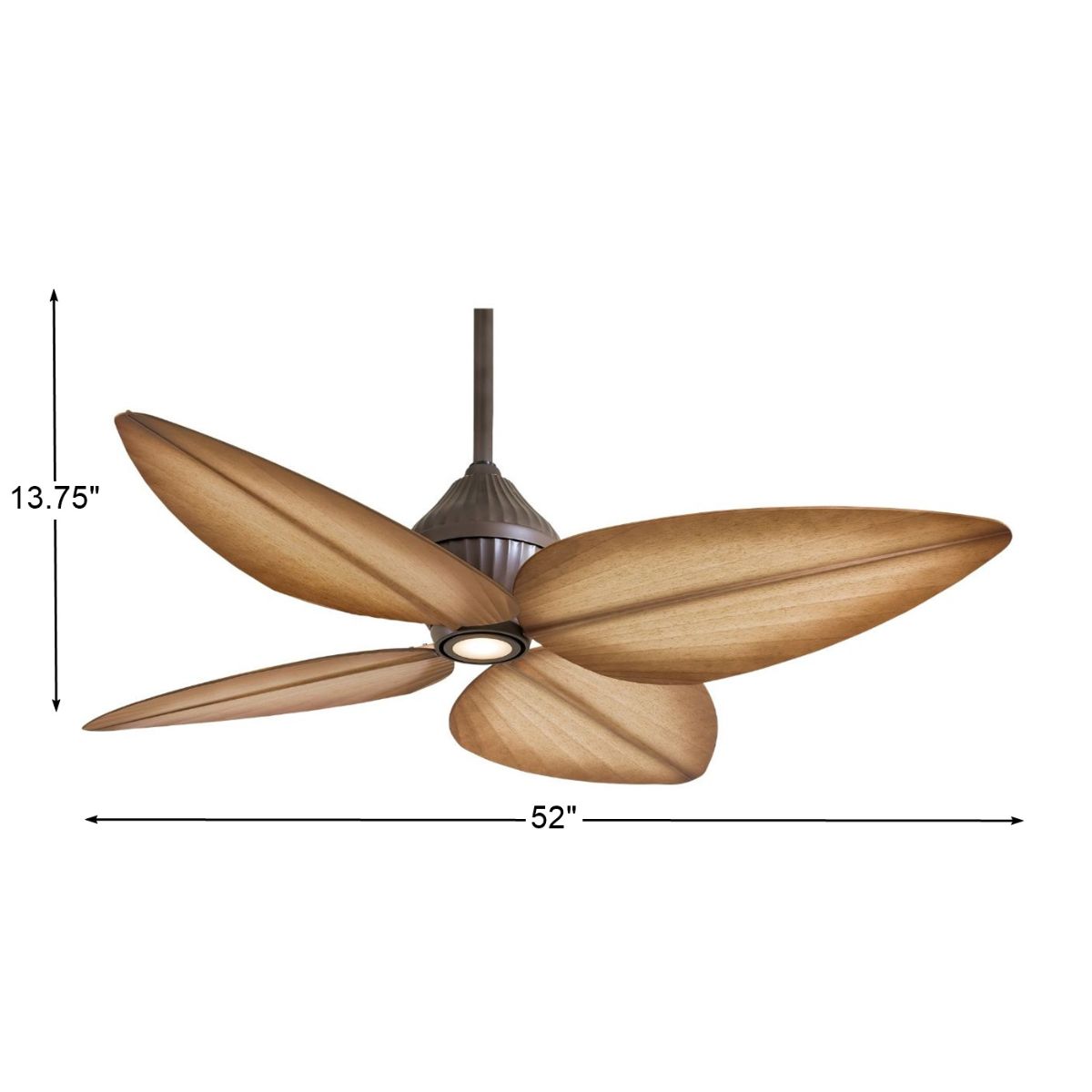 Gauguin LED 52" Bronze Outdoor Ceiling Fan with Wall Control - Bees Lighting