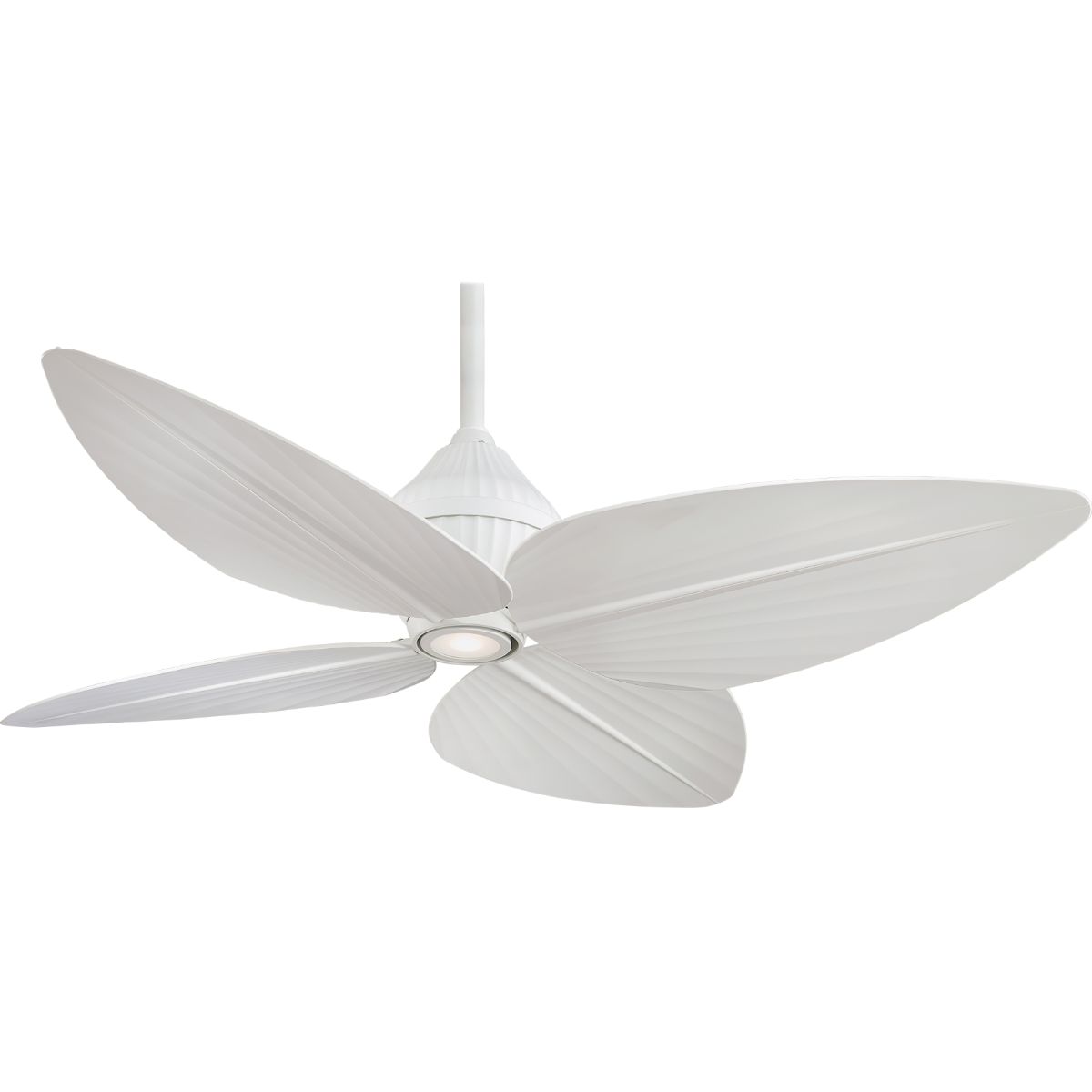 Gauguin LED 52" White Outdoor Ceiling Fan with Wall Control - Bees Lighting