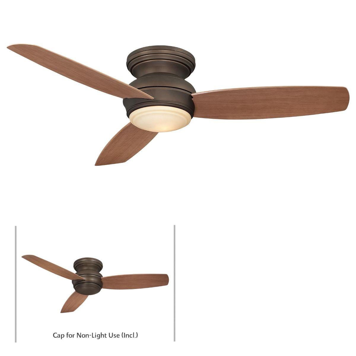 Traditional Concept 52 Inch Outdoor Ceiling Fan With Light, Wall Control Included