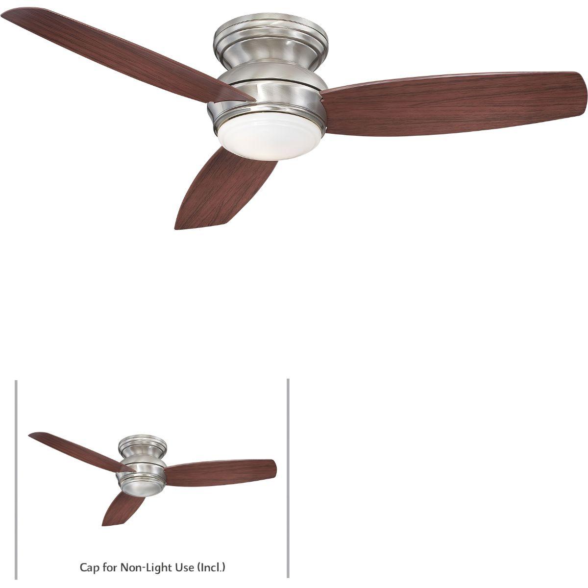 Traditional Concept 52 Inch Outdoor Ceiling Fan With Light, Wall Control Included