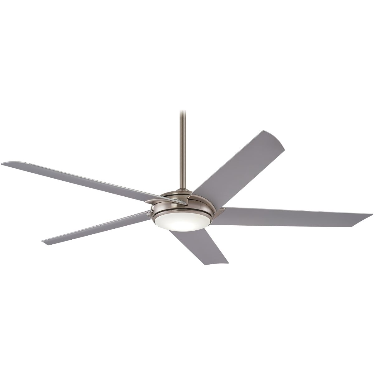 Raptor LED 60" Brushed Nickel Modern Ceiling Fan with Remote - Bees Lighting