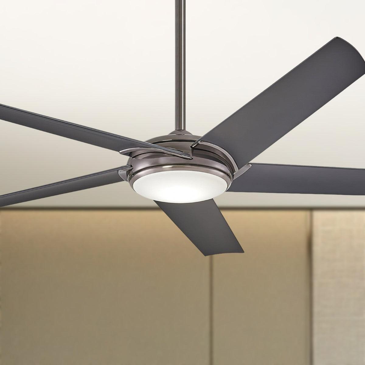 Raptor 60 Inch Contemporary Ceiling Fan With Light And Remote - Bees Lighting