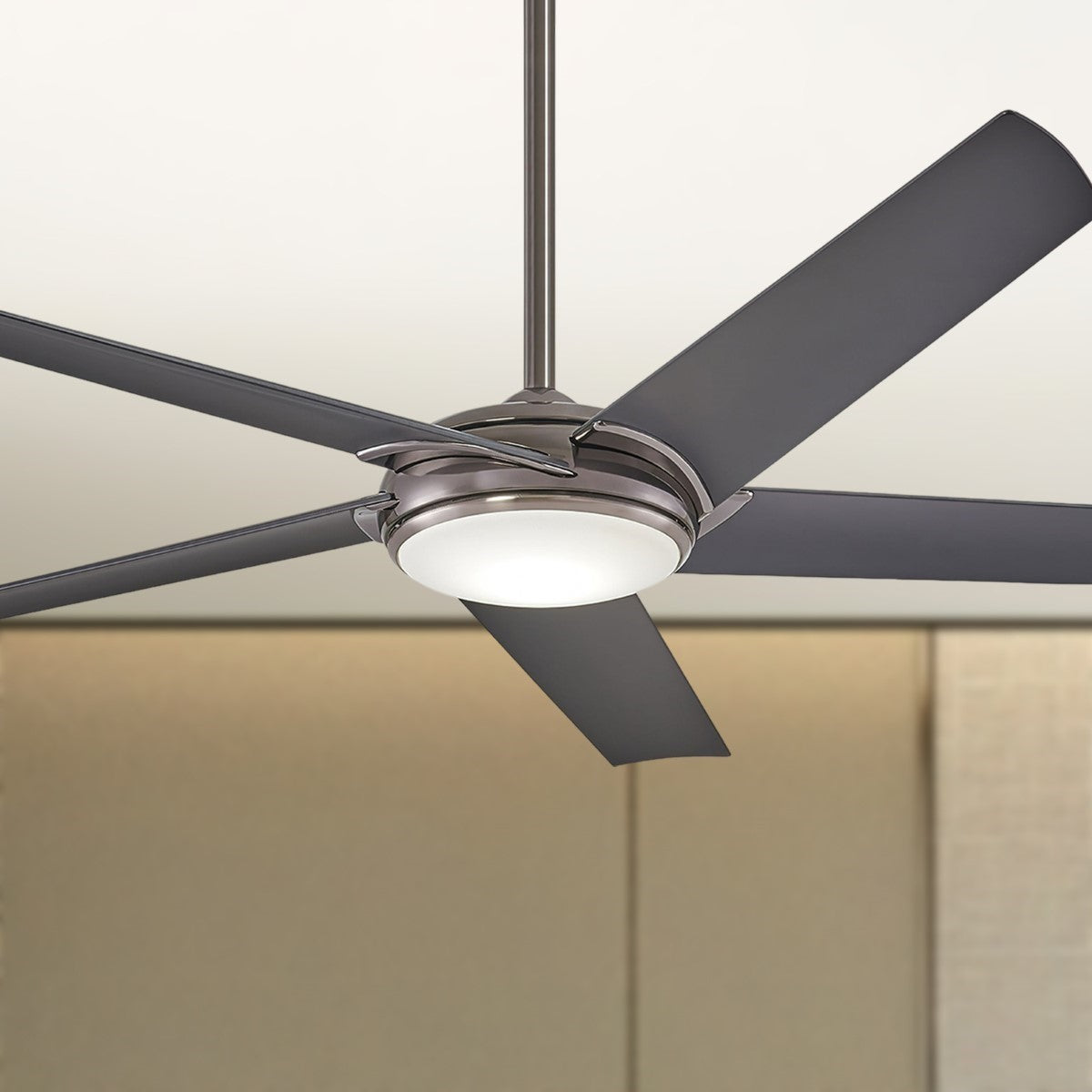 Raptor LED 60" Gun Metal Modern Ceiling Fan with Remote - Bees Lighting