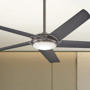 Raptor LED 60" Gun Metal Modern Ceiling Fan with Remote - Bees Lighting