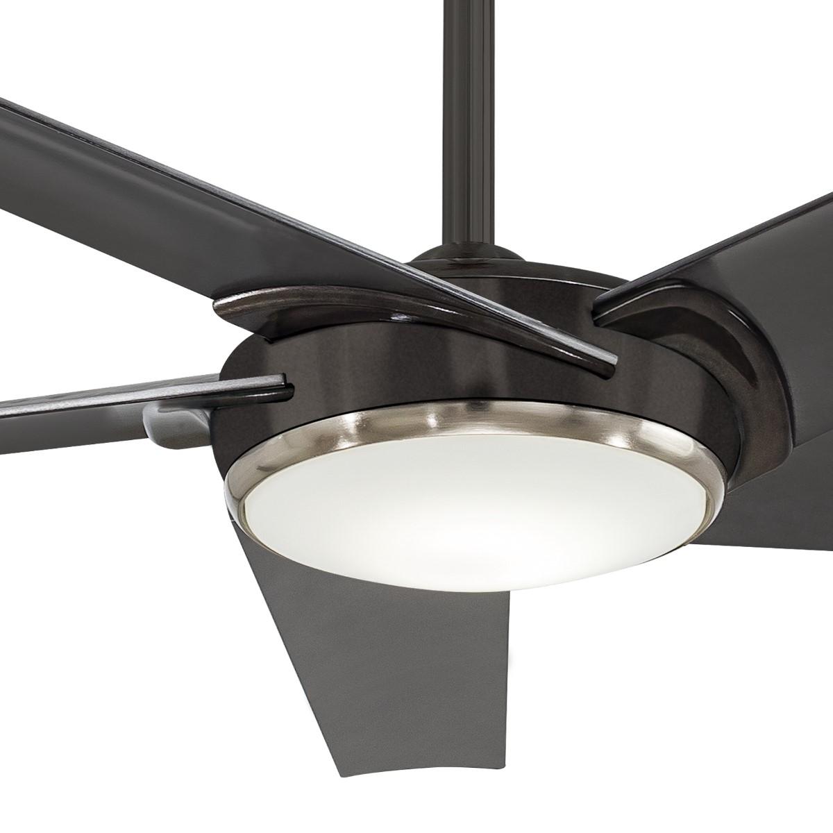 Raptor LED 60" Gun Metal Modern Ceiling Fan with Remote - Bees Lighting