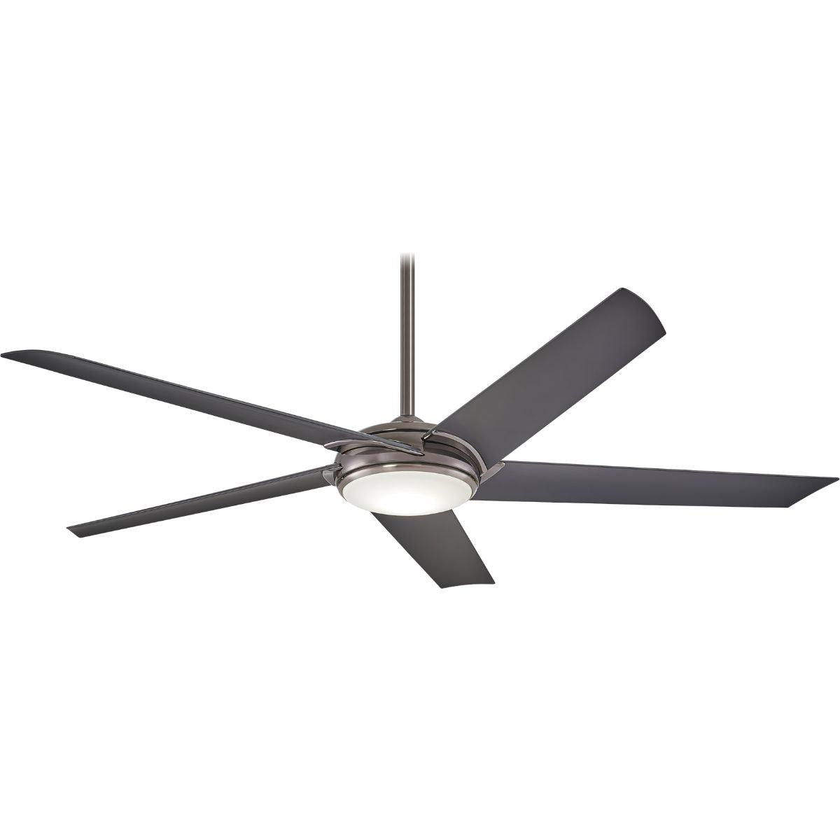 Raptor LED 60" Gun Metal Modern Ceiling Fan with Remote - Bees Lighting