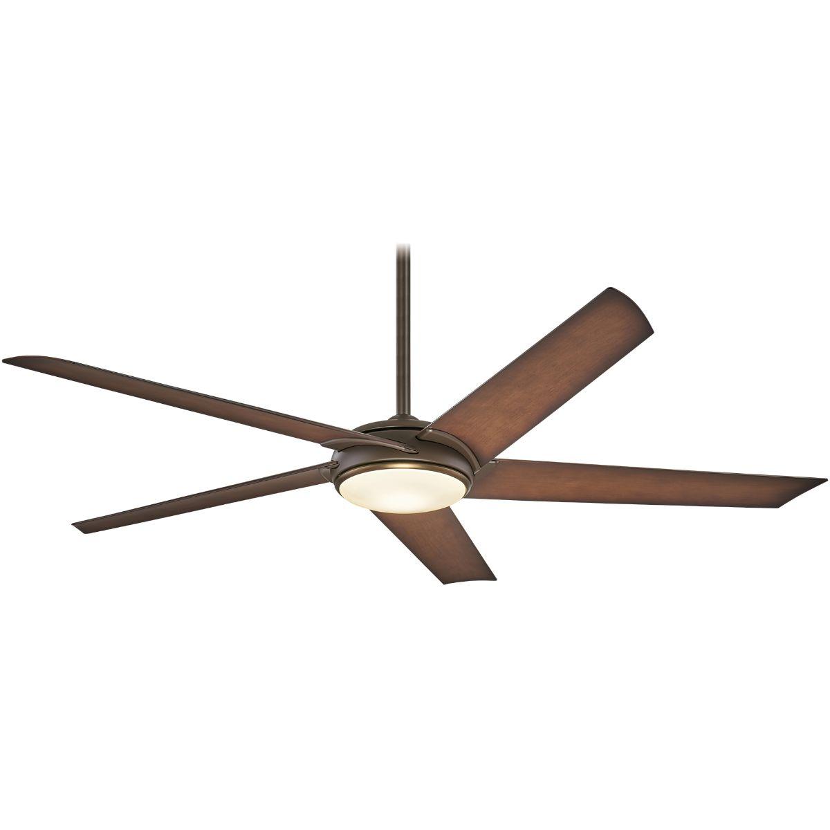 Raptor LED 60" Oil Rubbed Bronze Modern Ceiling Fan with Remote - Bees Lighting