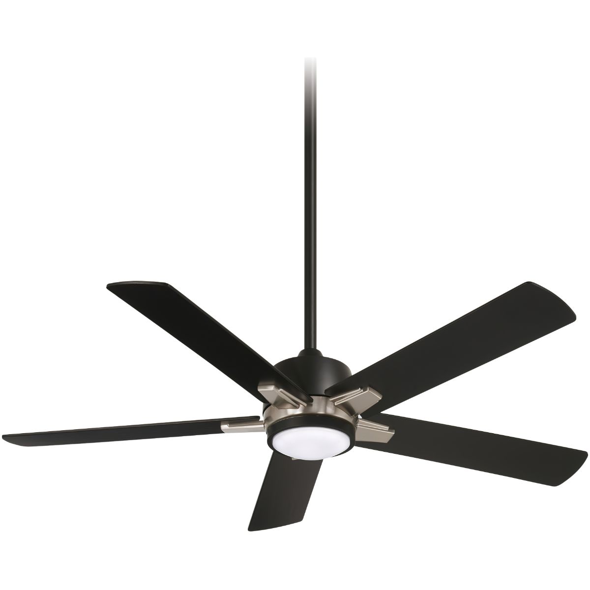 Stout 54" Ceiling Fan with LED Light Kit and Remote, Black Coal - Bees Lighting