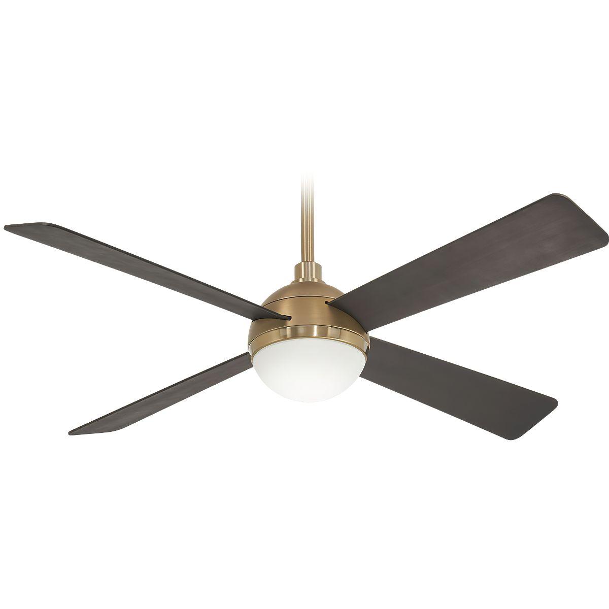 Orb LED 54" Brass Ceiling Fan with Remote - Bees Lighting