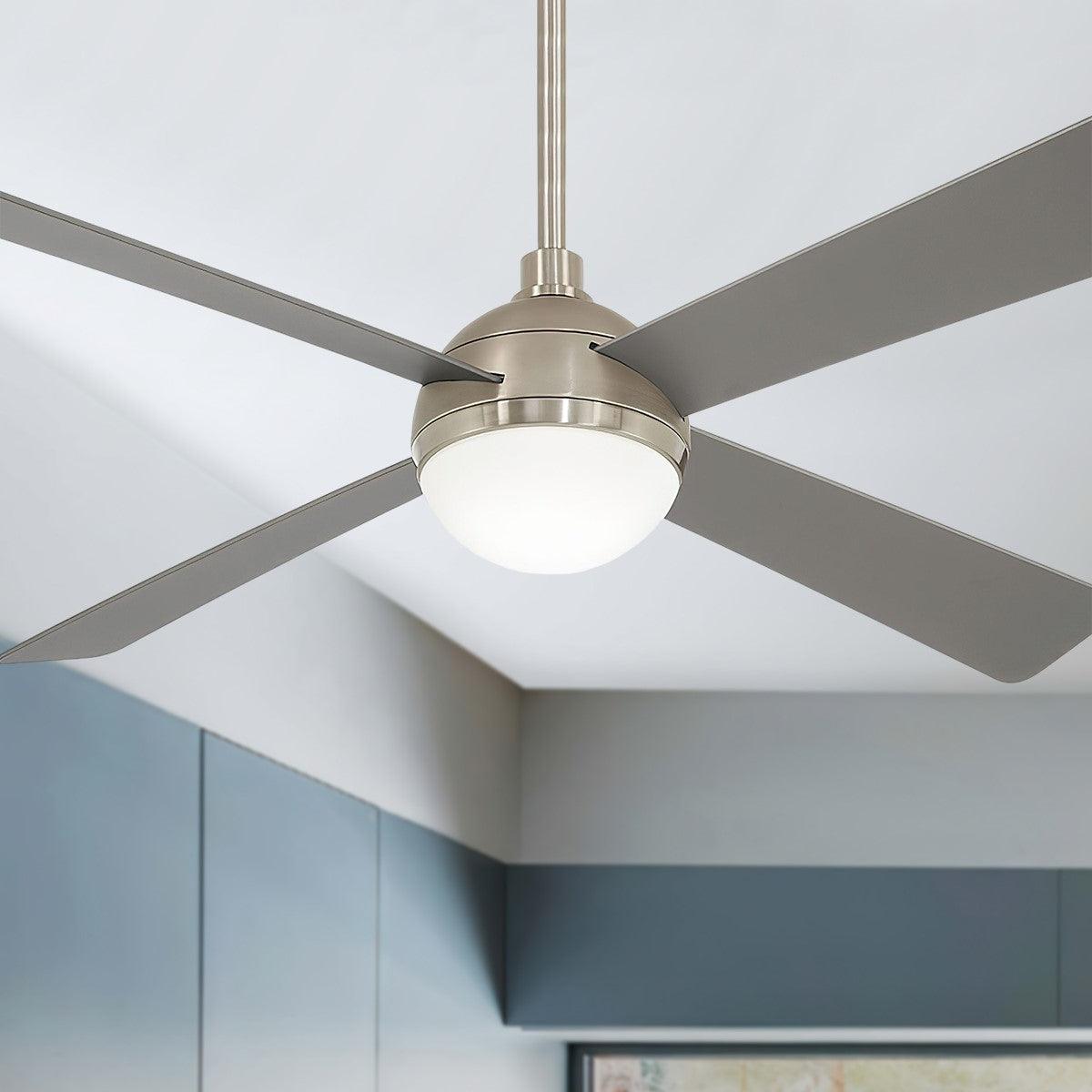 Orb 54 Inch Modern Ceiling Fan With Light And Remote - Bees Lighting