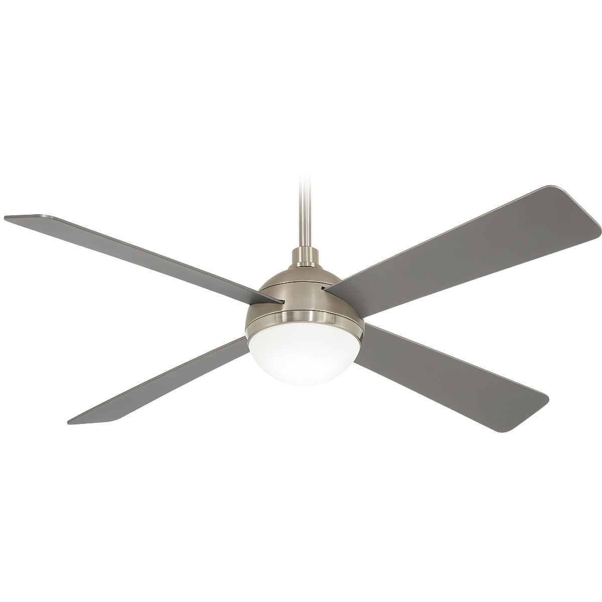 Orb LED 54" Steel & Nickel Ceiling Fan with Remote - Bees Lighting