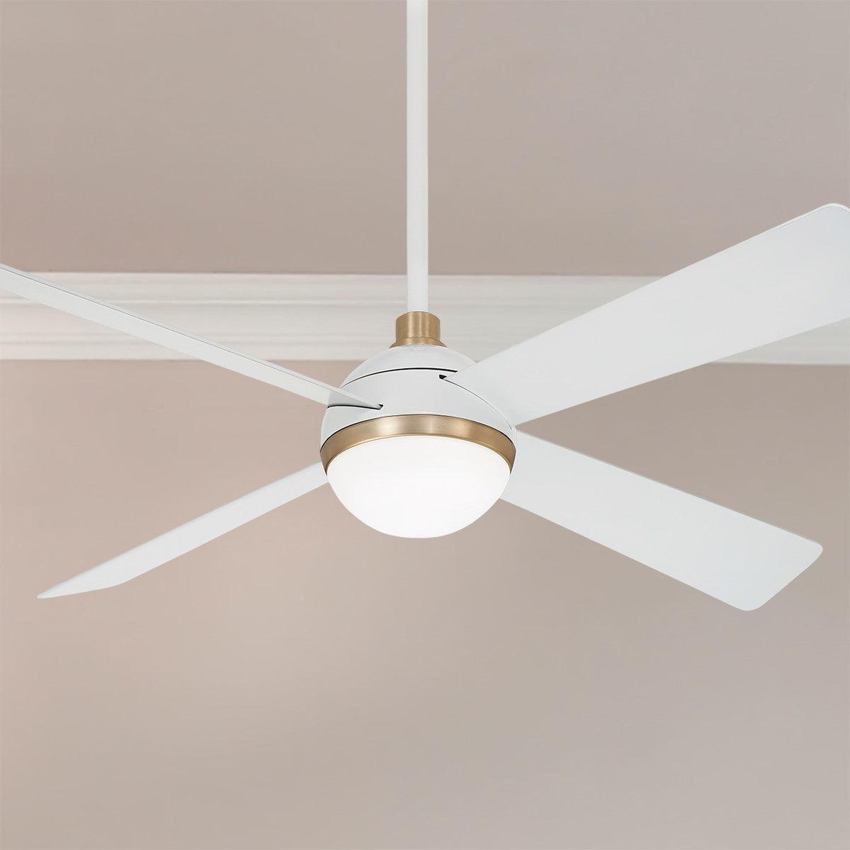 Orb 54 Inch Modern Ceiling Fan With Light And Remote - Bees Lighting