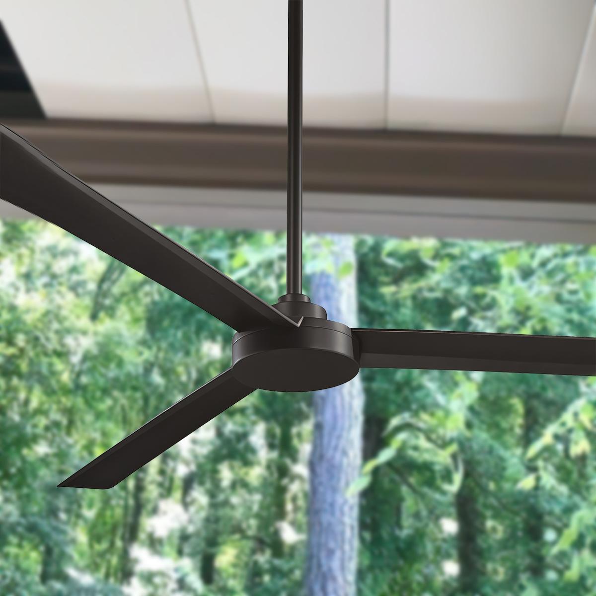 Roto XL 62 Inch Outdoor Ceiling Fan With Wall Control - Bees Lighting