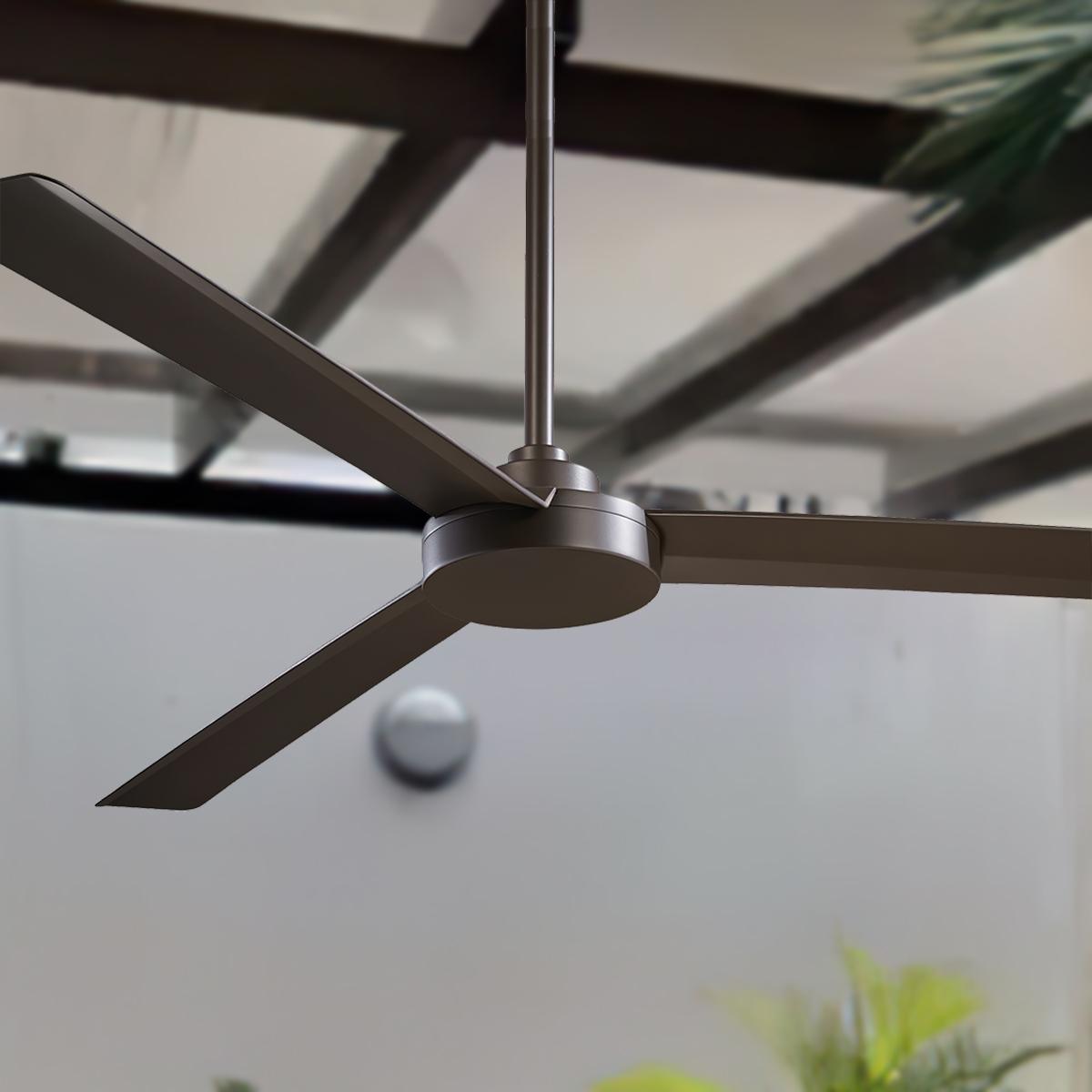 Roto XL 62 Inch Outdoor Ceiling Fan With Wall Control