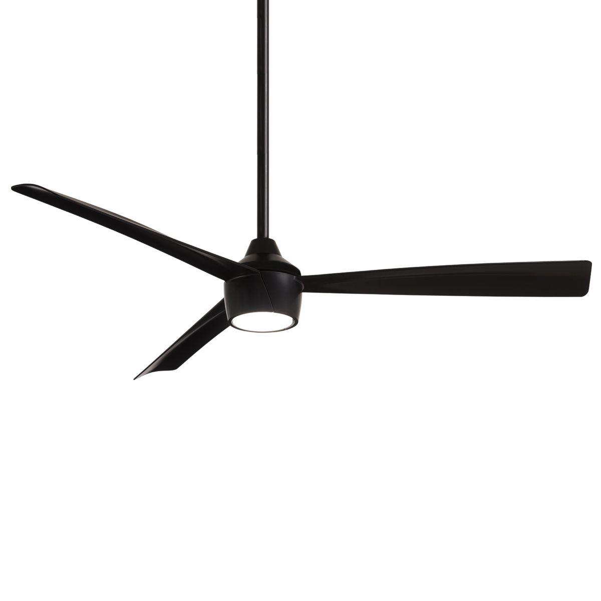 Skinnie 56 Inch Modern Propeller Outdoor Ceiling Fan With Light And Remote - Bees Lighting