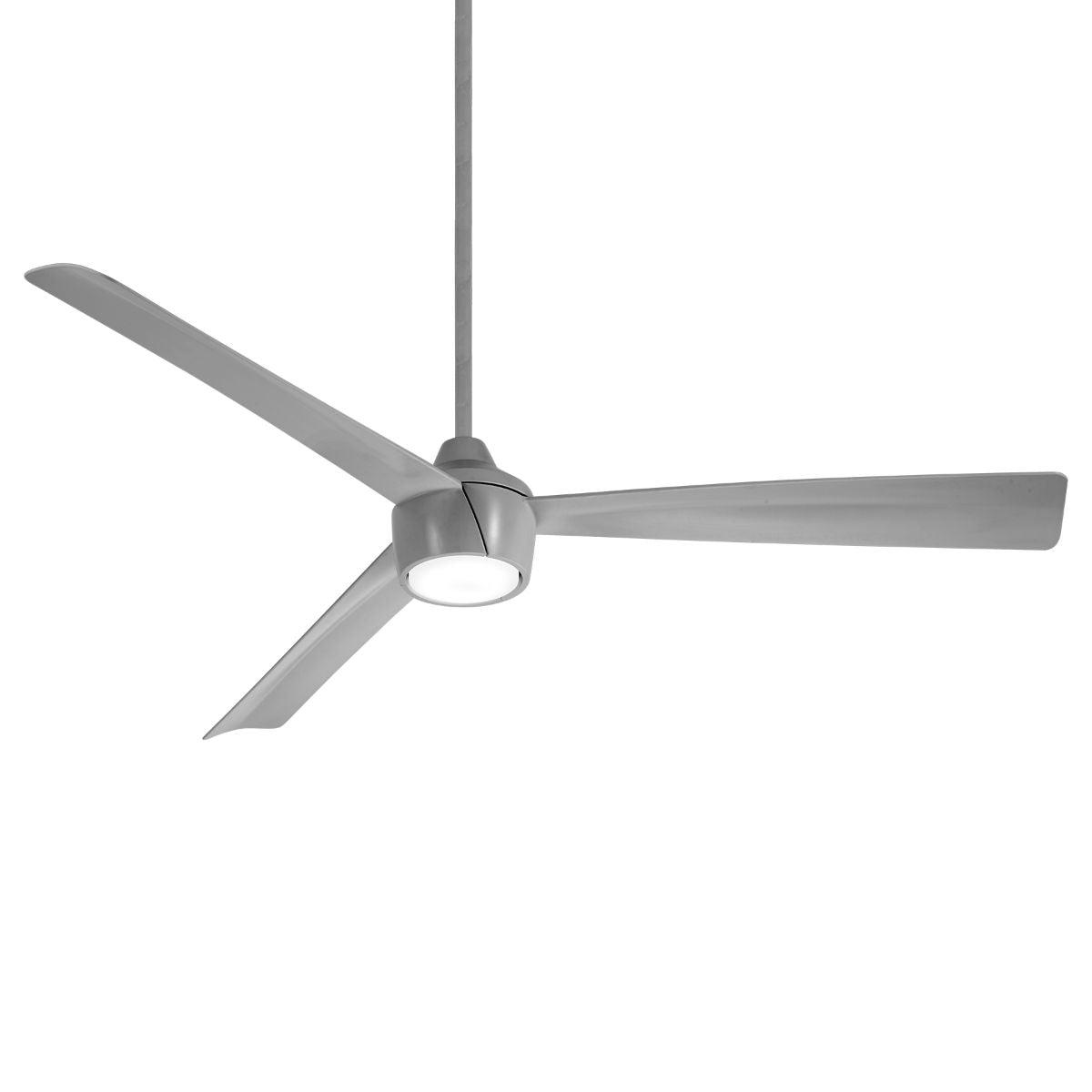 Skinnie 56 Inch Modern Propeller Outdoor Ceiling Fan With Light And Remote - Bees Lighting