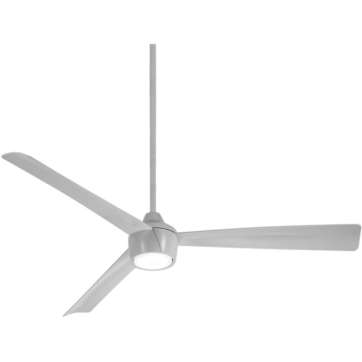 Skinnie LED 56" Gray Outdoor Ceiling Fan with Remote - Bees Lighting