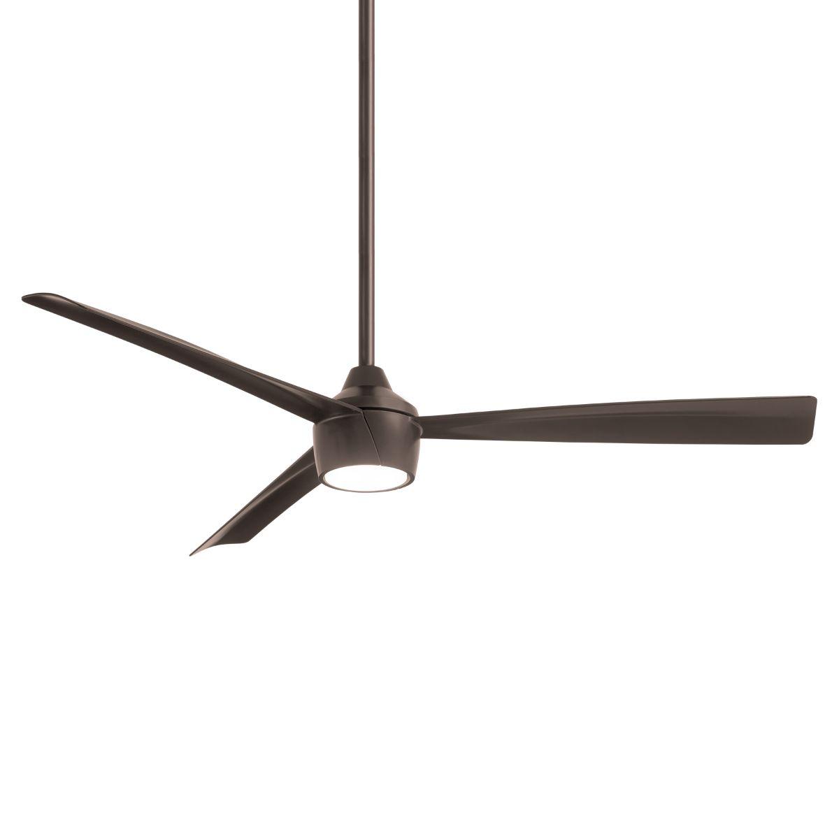 Skinnie 56 Inch Modern Propeller Outdoor Ceiling Fan With Light And Remote - Bees Lighting