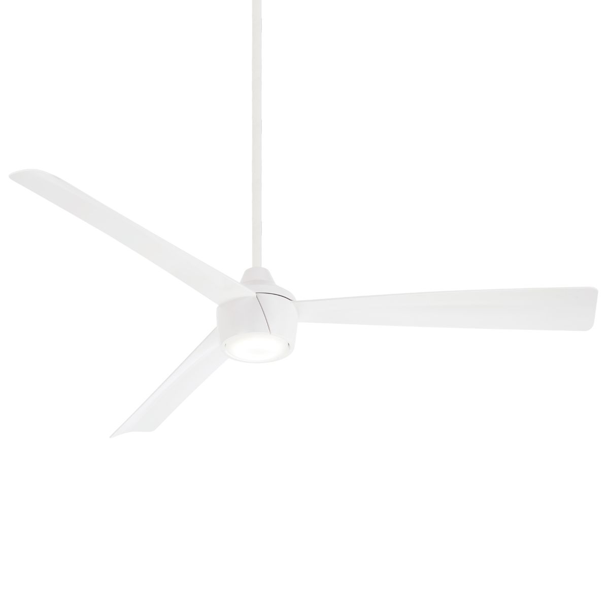 Skinnie LED 56" White Outdoor Ceiling Fan with Remote - Bees Lighting