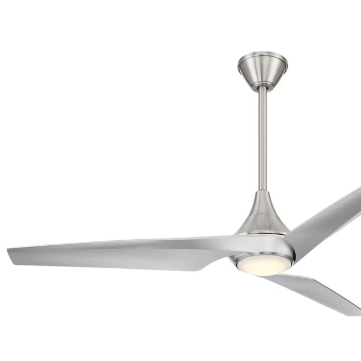 Switch 60" 3-Blade LED Smart Dual Mount Ceiling Fan, Brushed Nickel