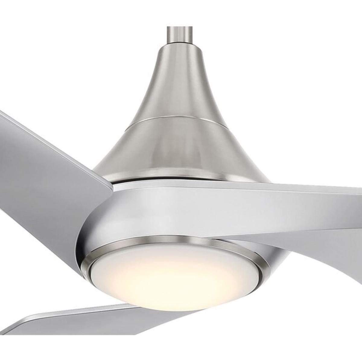 Switch 60" 3-Blade LED Smart Dual Mount Ceiling Fan, Brushed Nickel