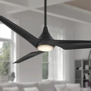 Switch 60" 3-Blade LED Smart Dual Mount Ceiling Fan, Black Coal - Bees Lighting